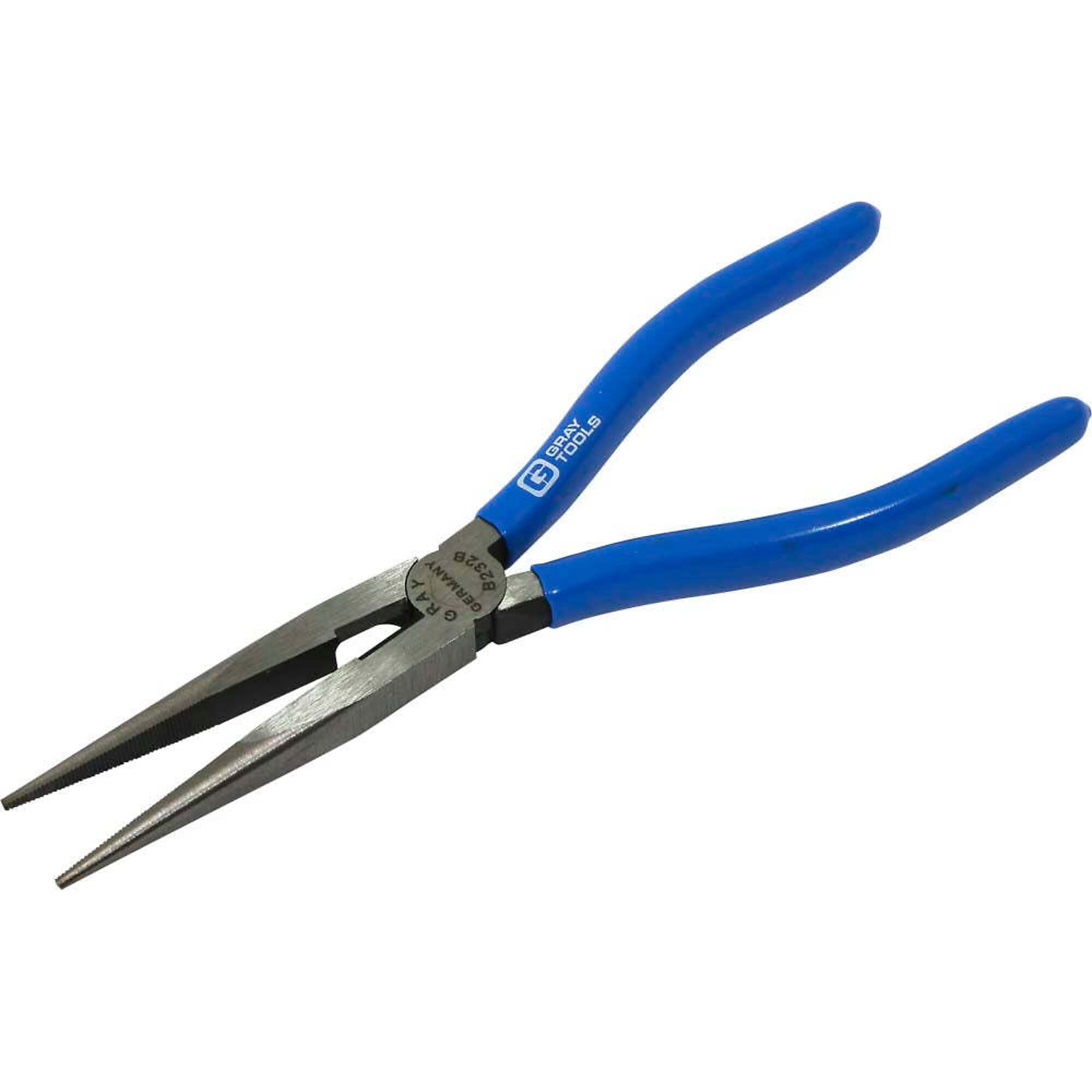 Gray Tools 8" Needle Nose Straight Cutter Pliers, With Vinyl Grips, 2-3/4" Jaw